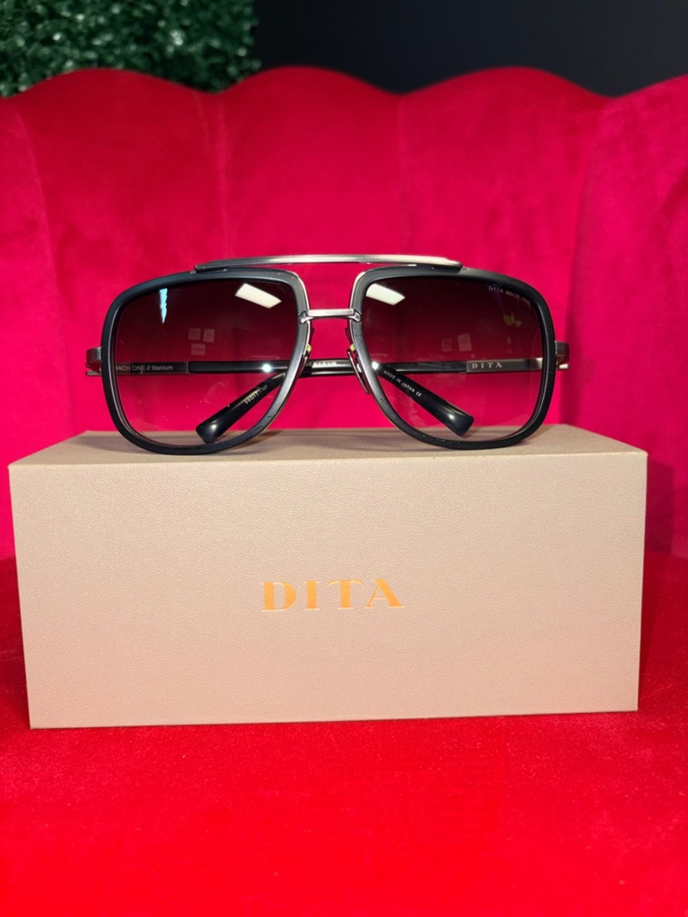 Dita MACH-ONE DRX-2030-E MATTE BLACK ANTIQUE SILVER